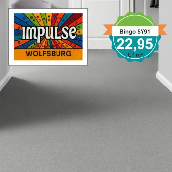 Vorwerk Bingo Teppichboden 5Y91 im Wohnraum – Raumbild mit Möbeln und Dekoration